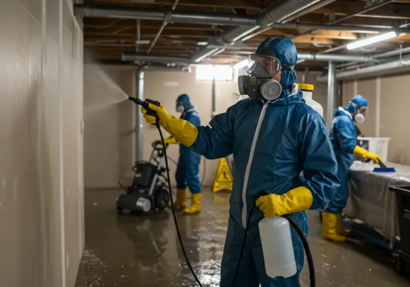 Basement Sanitization and Antimicrobial Treatment process in Somerset County, MD